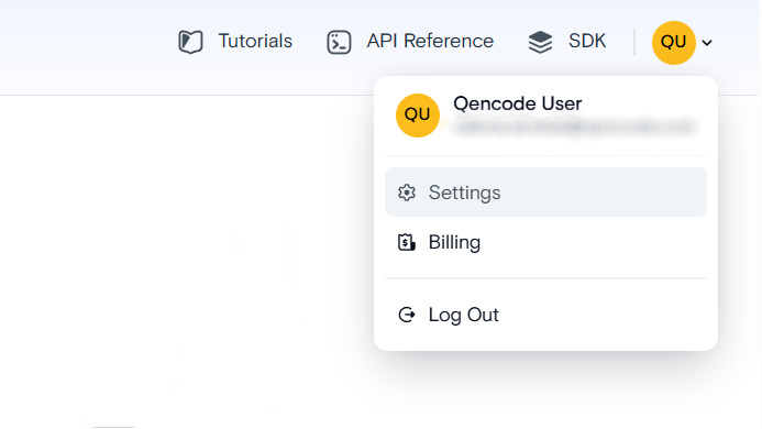 Open Account Settings