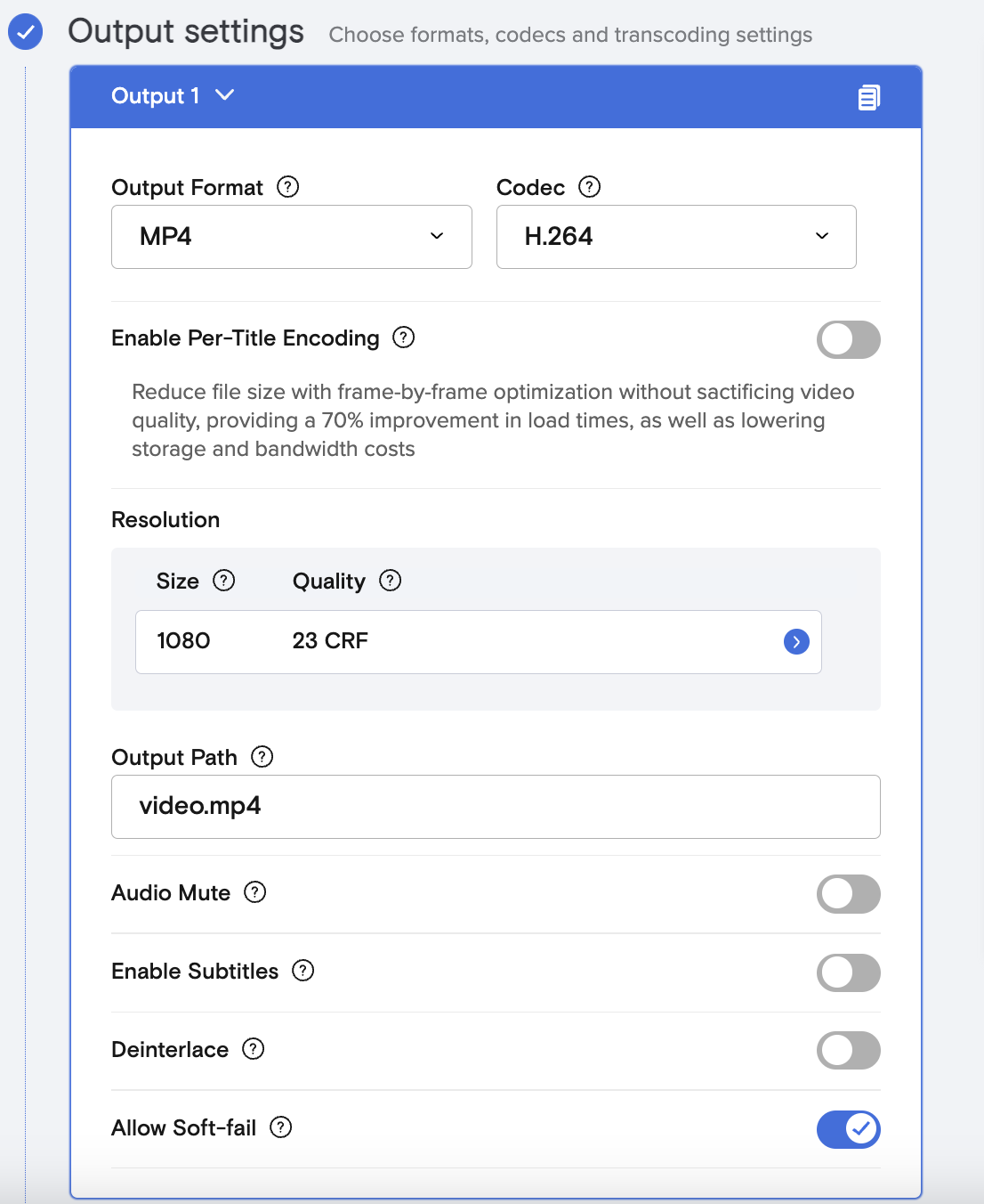 Enable Allow Soft-fail param