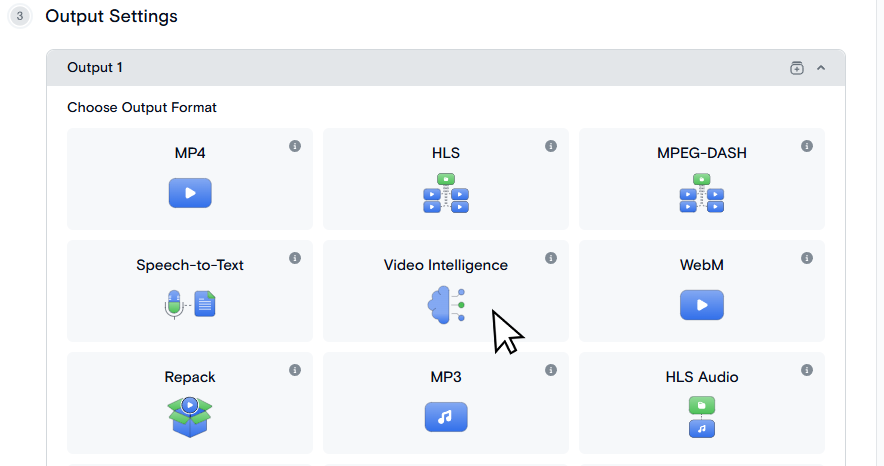 video intelligence output